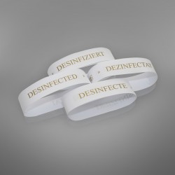 Paper band DESINFECTED