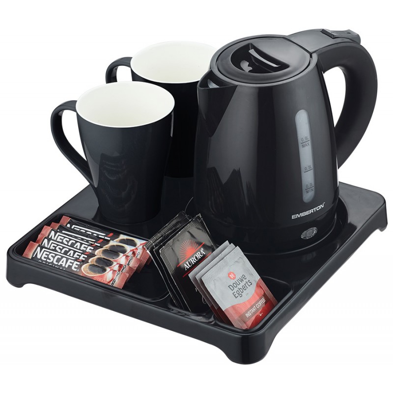 HALSTEAD - BLACK Integrated Kettle Welcome Tray